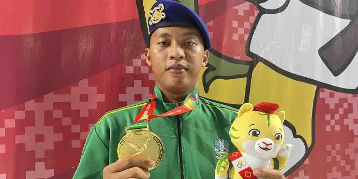 Bripda Rizky – Medali Emas Taekwondo Kelas 87 kg Putra di PON XXI Aceh Sumut